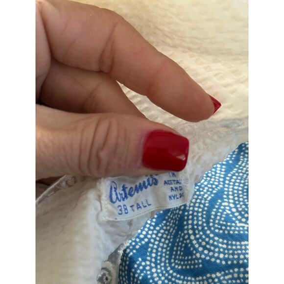 Vintage Artemis Boutique Women's Full Slip Embroidered Sheer Night Gown Size 38 - Picture 6 of 7